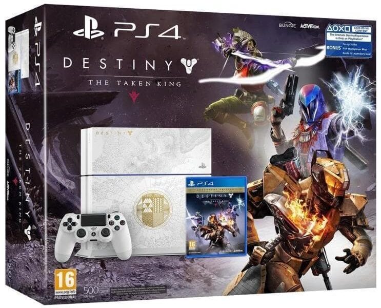 PlayStation 4 500GB - White - Limited edition Destiny: The Taken King + Destiny: The Taken King