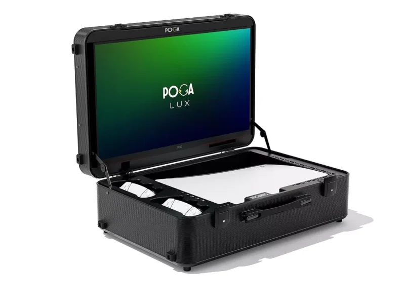 POGA LUX PlayStation 5 Premium Portable Console Travel Case incl. Trolley and 24 AOC Gaming Monitor - Image 3