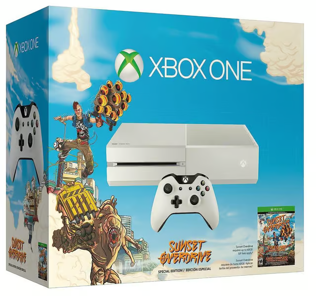 Xbox One 500GB - White - Limited edition Sunset Overdrive + Sunset Overdrive